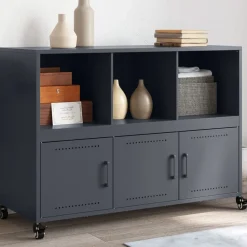 Dressoir 100,5x39x72 cm staal kleurig>vidaXL Outlet