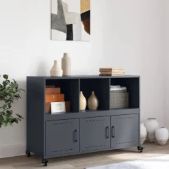 Dressoir 100,5x39x72 cm staal kleurig><noscript><img width=