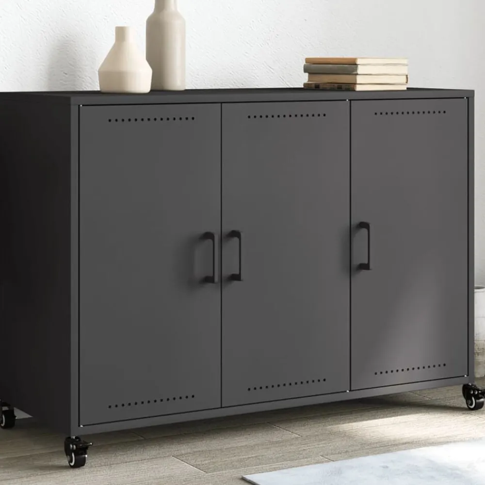 Dressoir 100,5x39x72 cm staal>vidaXL Clearance