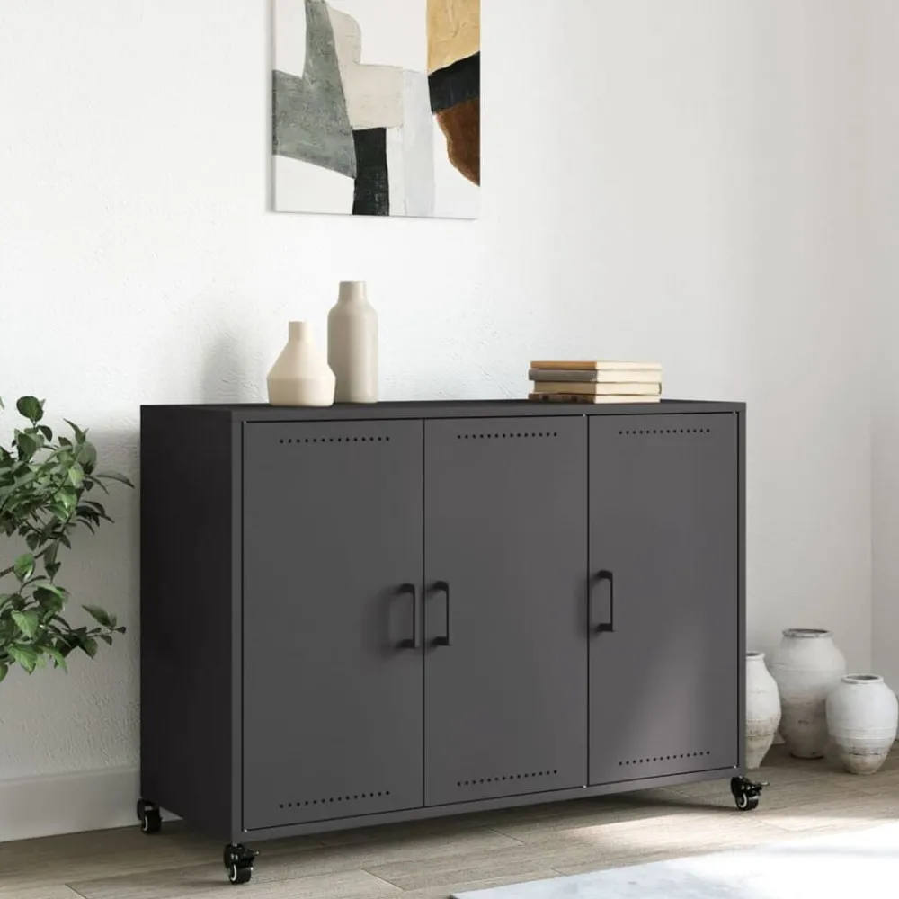 Dressoir 100,5x39x72 cm staal>vidaXL Clearance