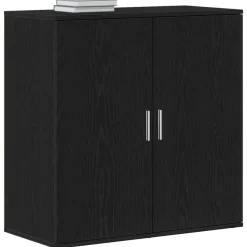Kasten & Opbergmeubelen*vidaXL Dressoir 79 x 38 x 80 cm Bewerkt hout Zwart eiken