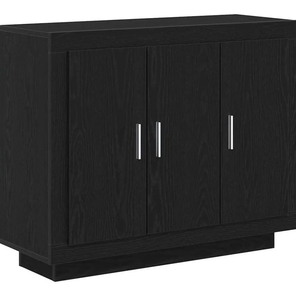 Kasten & Opbergmeubelen*vidaXL Dressoir 92 x 35 x 75 cm Bewerkt hout Zwart eiken