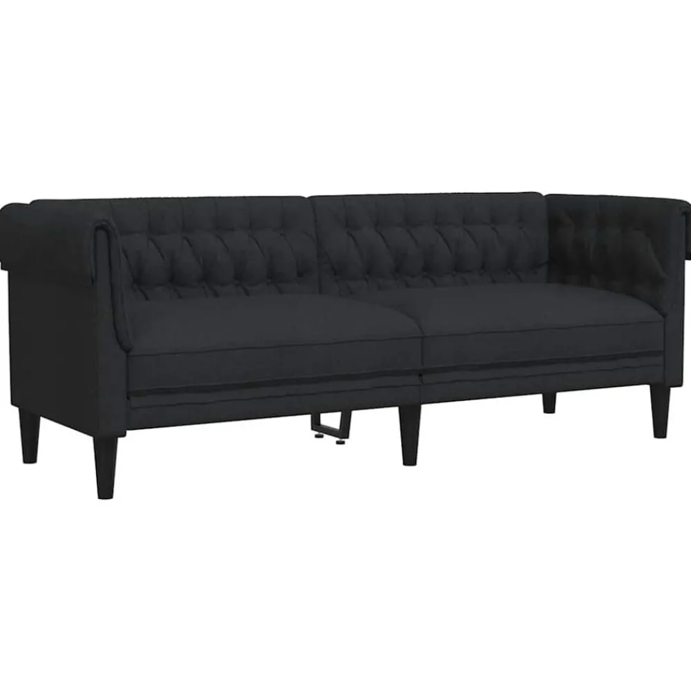 Driezitsbank Chesterfield-stijl stof>vidaXL Sale