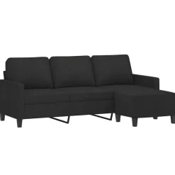 Driezitsbank met voetenbank 180 cm stof><noscript><img width=