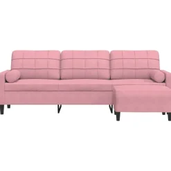 Driezitsbank met voetenbank 210 cm fluweel><noscript><img width=