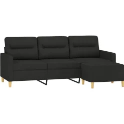 Driezitsbank met voetenbank 180 cm stof><noscript><img width=