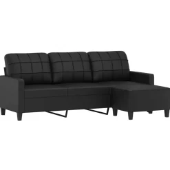 Driezitsbank met voetenbank 180 cm kunstleer><noscript><img width=