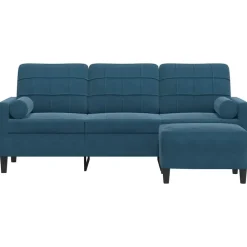 Driezitsbank met voetenbank 180 cm fluweel><noscript><img width=