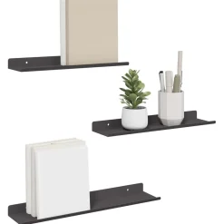 Drijvende plank 3 pcs 40 x 9 x 2,5 cm Staal><noscript><img width=