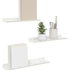 Drijvende plank Wandgemonteerd 3 pcs 40 x 9 x 2,5 cm Staal><noscript><img width=