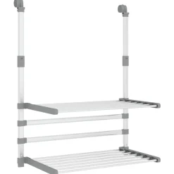 Huishoudelijke Benodigdheden*vidaXL Droogrek voor balkon 54x25x42 cm aluminium