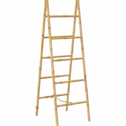Dubbele handdoekenladder met 5 tredes 50x160 cm bamboe>vidaXL Sale