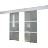 Bouwmaterialen*vidaXL Dubbele schuifdeur glas