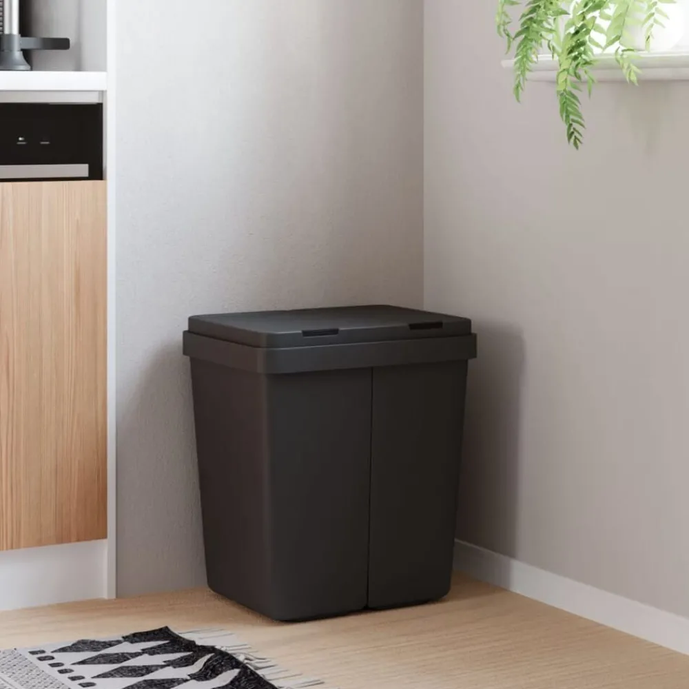 Dubbele vuilnisbak 2x25 L kleurig>vidaXL Discount