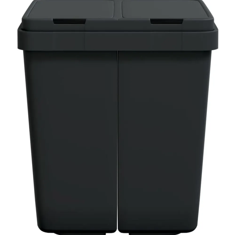 Dubbele vuilnisbak 2x25 L kleurig>vidaXL Discount