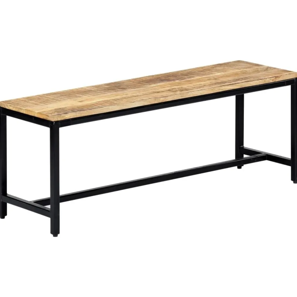 Bankjes*vidaXL Eetbank 120 cm massief ruw mangohout