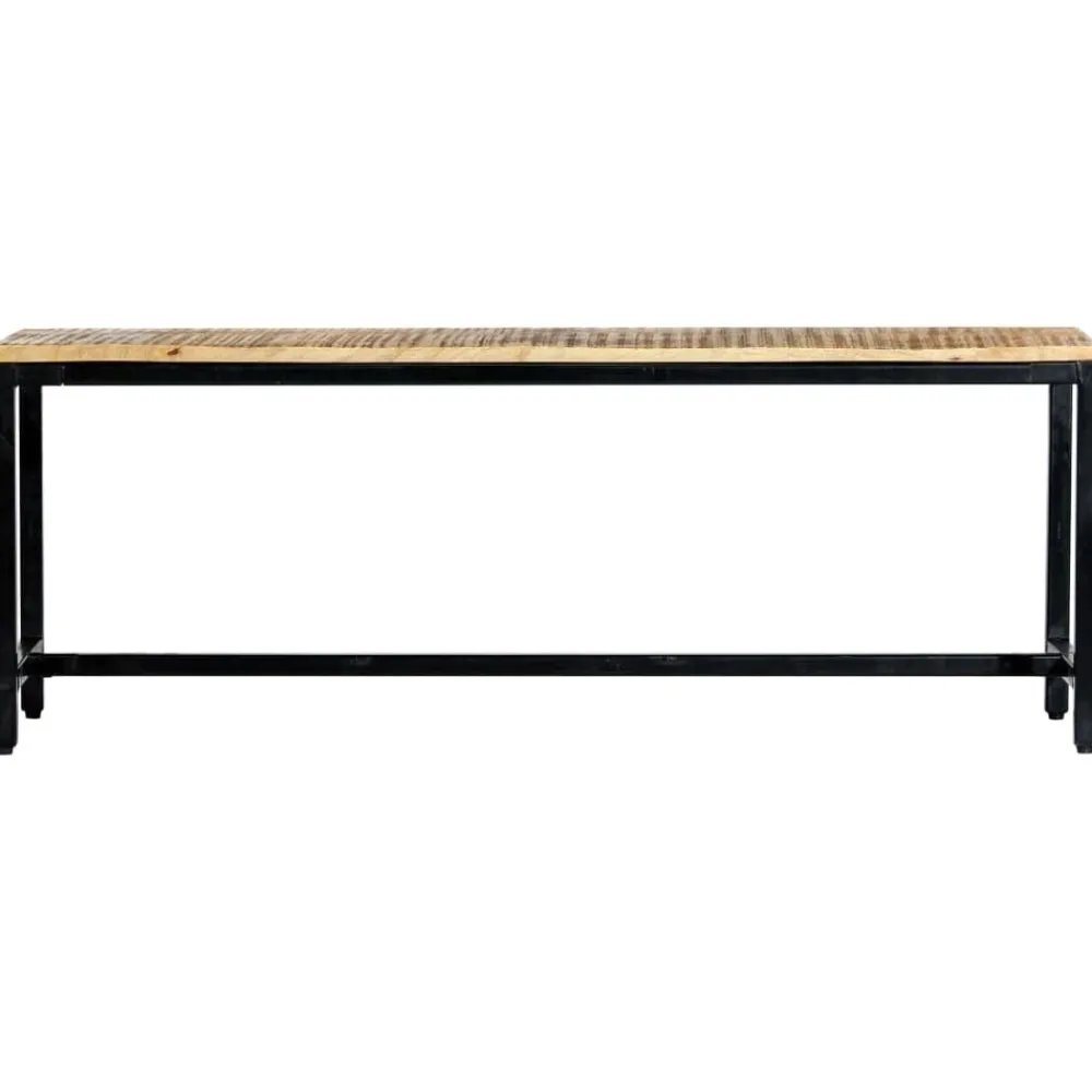Bankjes*vidaXL Eetbank 120 cm massief ruw mangohout