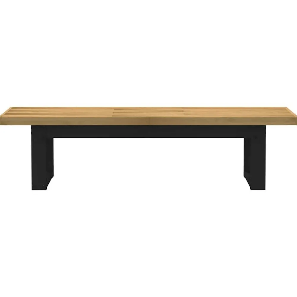 Eetbank NOAIN U-vormige poten 180x40x45 cm massief hout>vidaXL Outlet