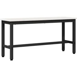Bankjes*vidaXL Eetbank 100 x 32,5 x 49 cm Massief grenenhout Wit