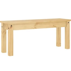 Bankjes*vidaXL Eetkamerbank PANAMA 105x30x45 cm massief grenenhout Bruin