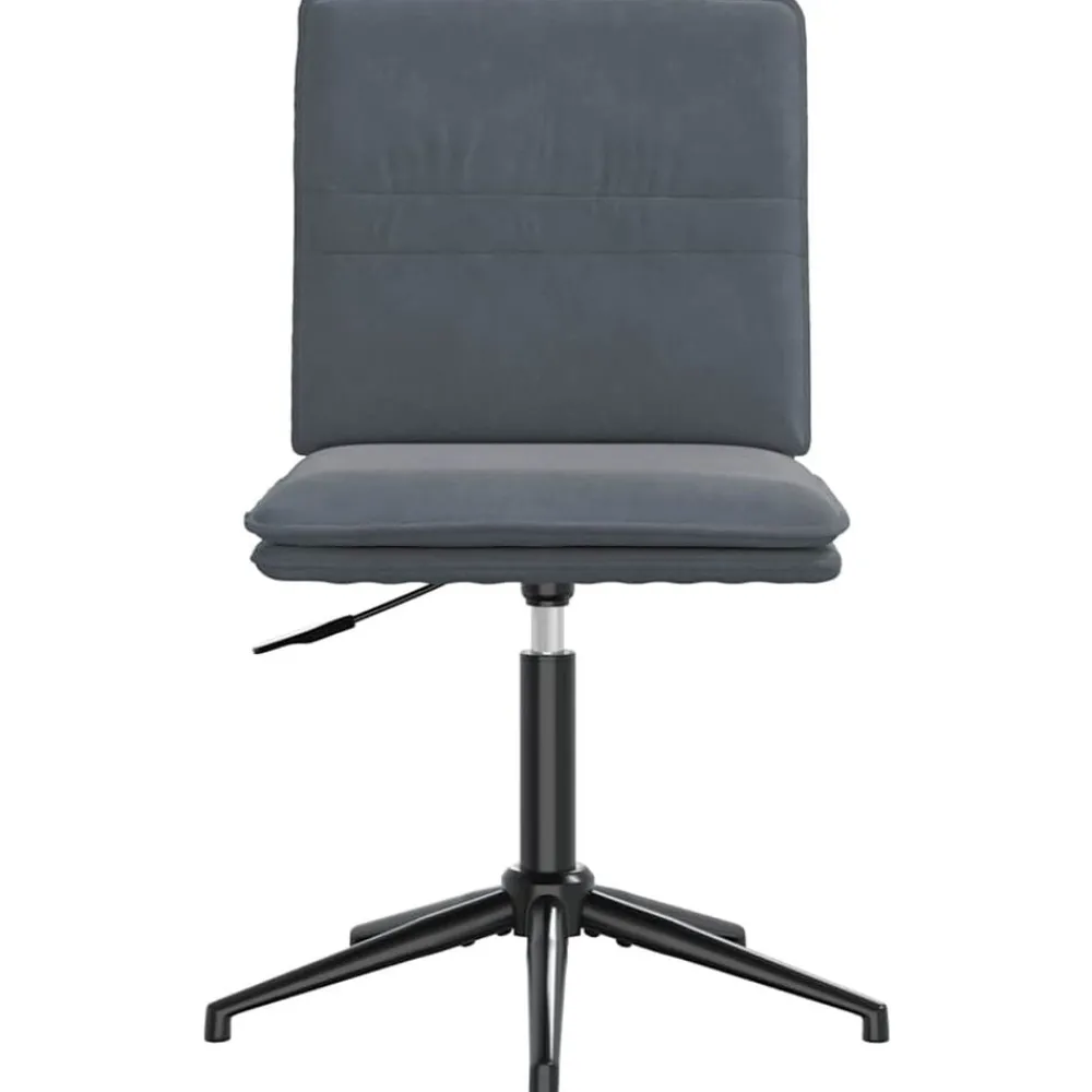 Stoelen*vidaXL Eetkamerstoel fluweel Donkergrijs