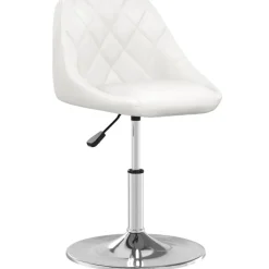 Stoelen*vidaXL Eetkamerstoel kunstleer Wit
