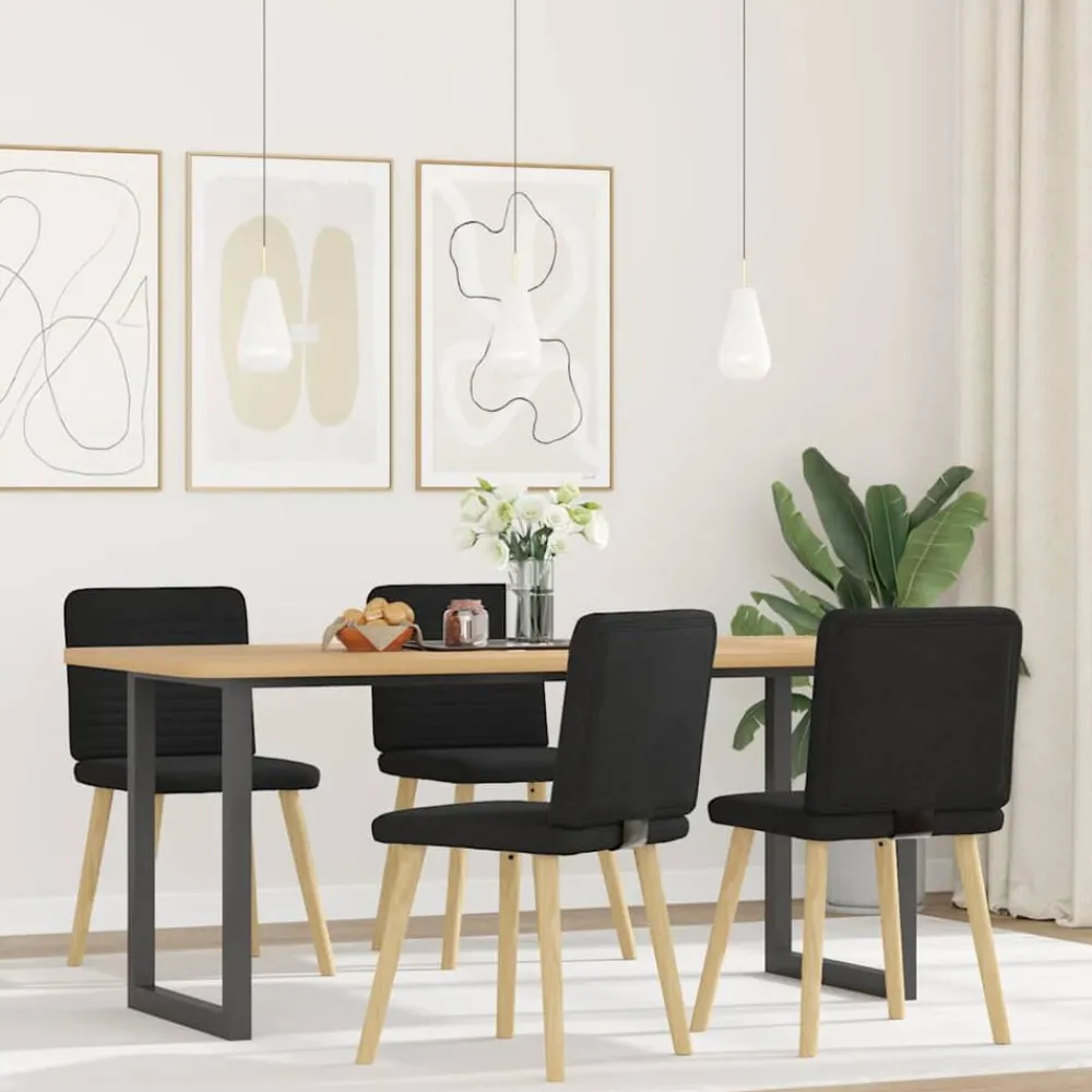 Eetkamerstoelen 4 st stof>vidaXL Sale
