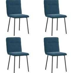 Eetkamerstoelen 4 st fluweel>vidaXL