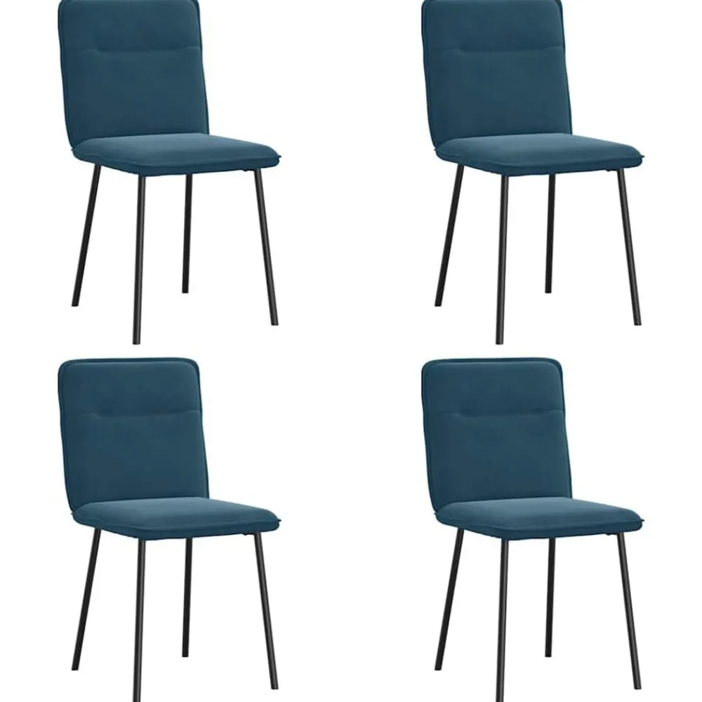 Eetkamerstoelen 4 st fluweel>vidaXL