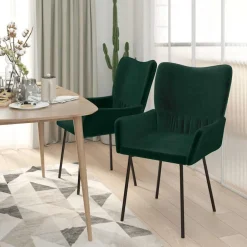 Eetkamerstoelen 2 st fluweel><noscript><img width=