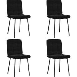 Eetkamerstoelen 4 st fluweel>vidaXL New