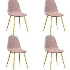 Eetkamerstoelen 4 st fluweel>vidaXL Hot
