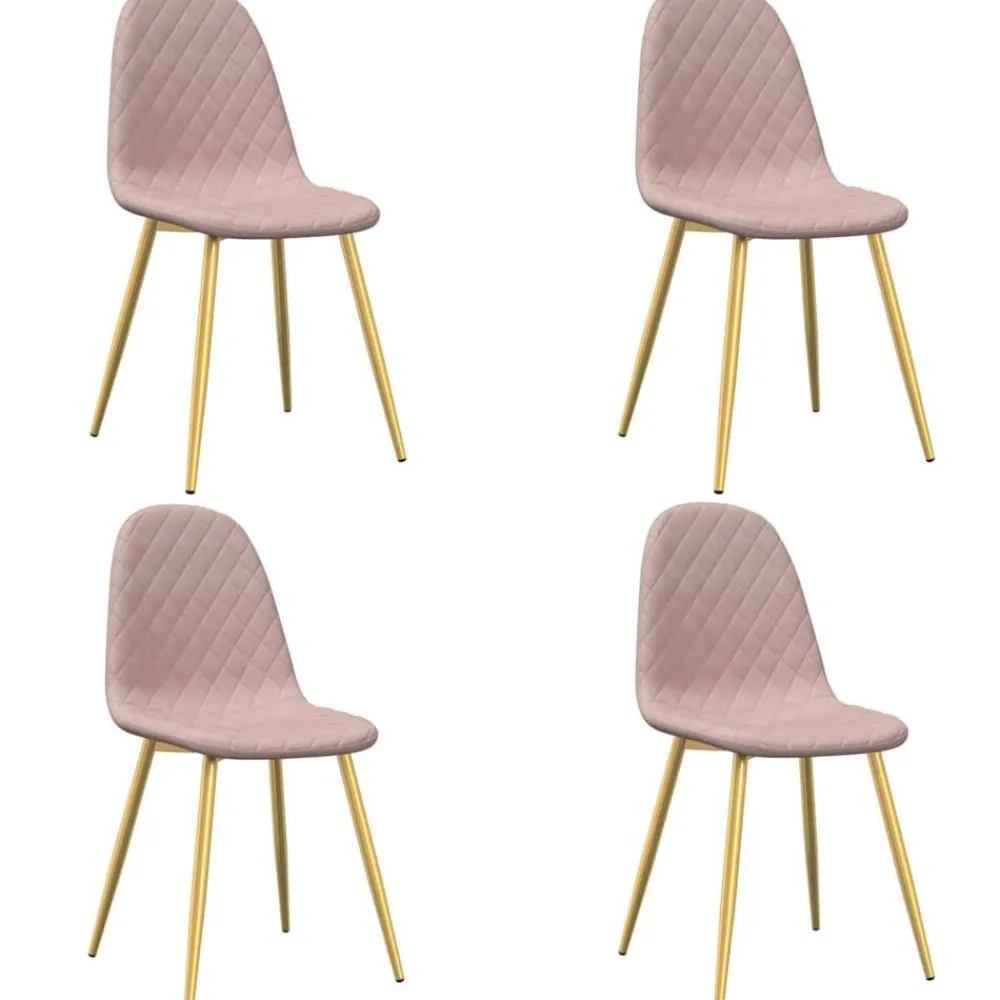 Eetkamerstoelen 4 st fluweel>vidaXL Hot