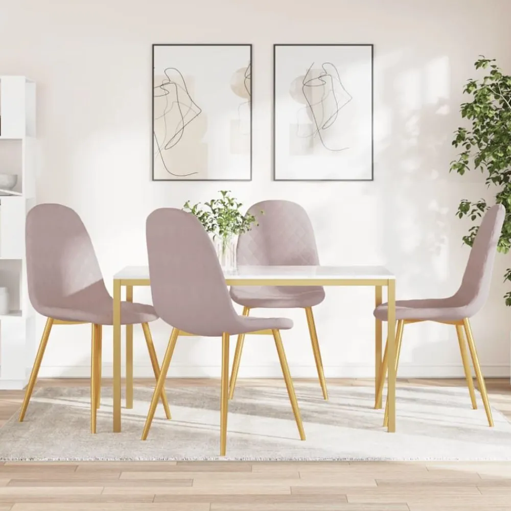 Eetkamerstoelen 4 st fluweel>vidaXL Hot