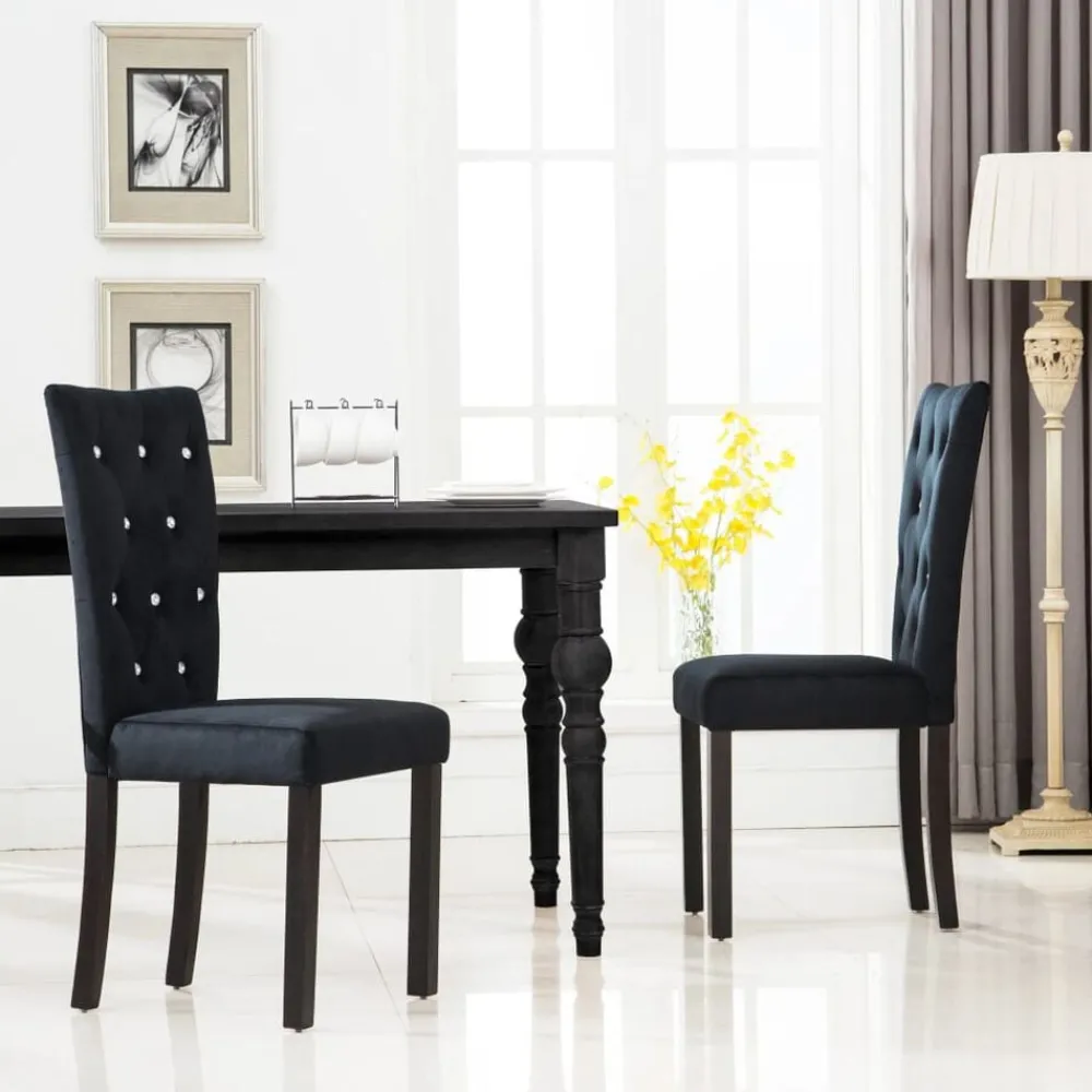 Eetkamerstoelen 2 st fluweel>vidaXL