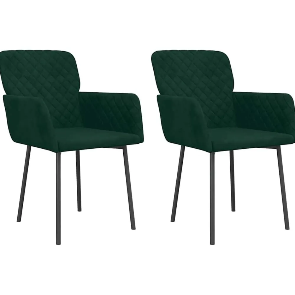Eetkamerstoelen 2 st fluweel>vidaXL Outlet