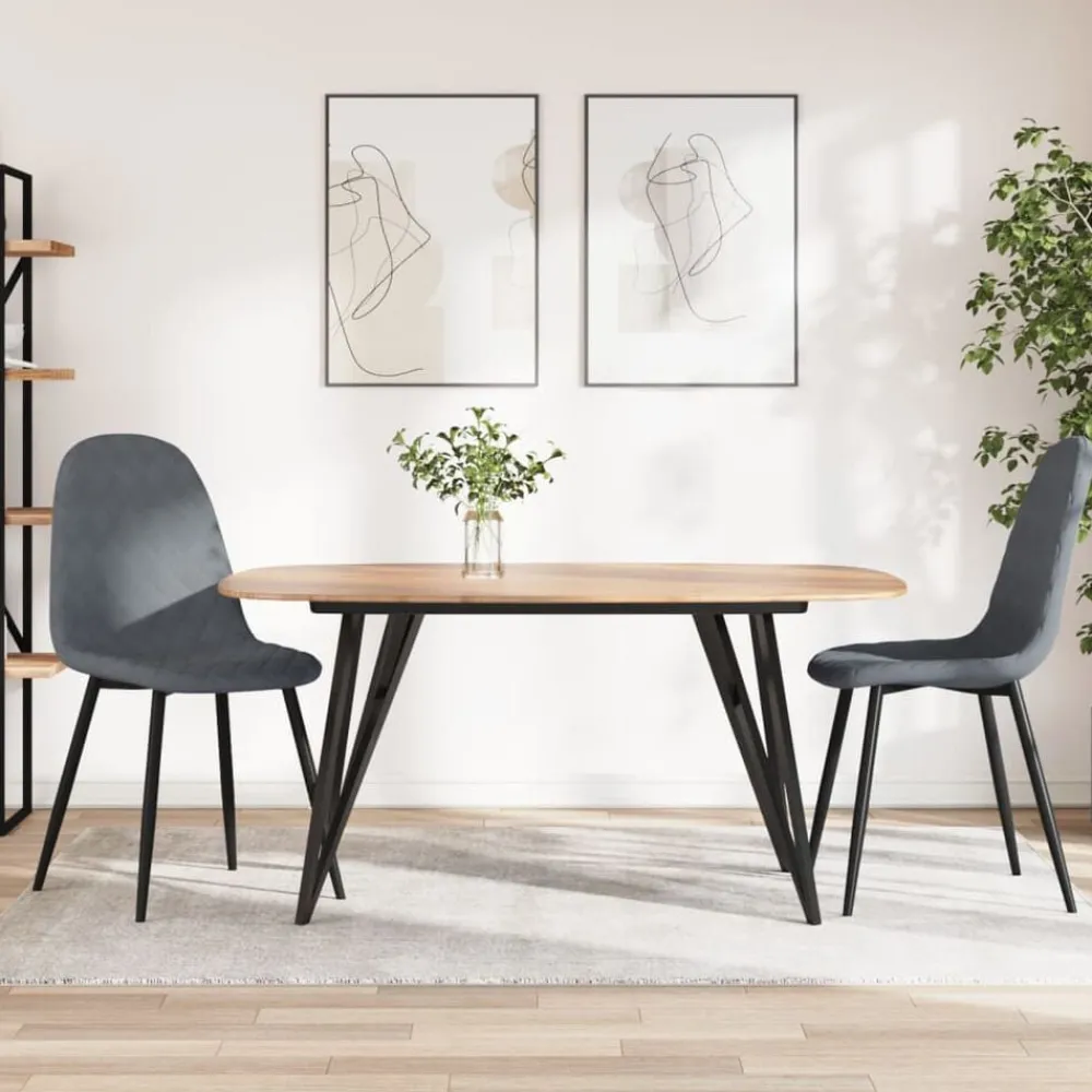 Eetkamerstoelen 2 st fluweel>vidaXL Outlet