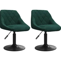 Eetkamerstoelen draaibaar 2 st fluweel>vidaXL Online