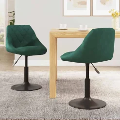 Eetkamerstoelen draaibaar 2 st fluweel>vidaXL Online