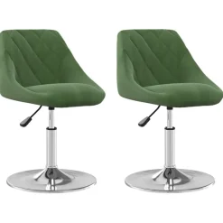 Eetkamerstoelen draaibaar 2 st fluweel>vidaXL New