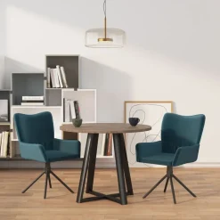 Eetkamerstoelen draaibaar 2 st fluweel>vidaXL Online
