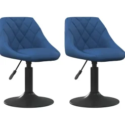 Eetkamerstoelen draaibaar 2 st fluweel>vidaXL Outlet