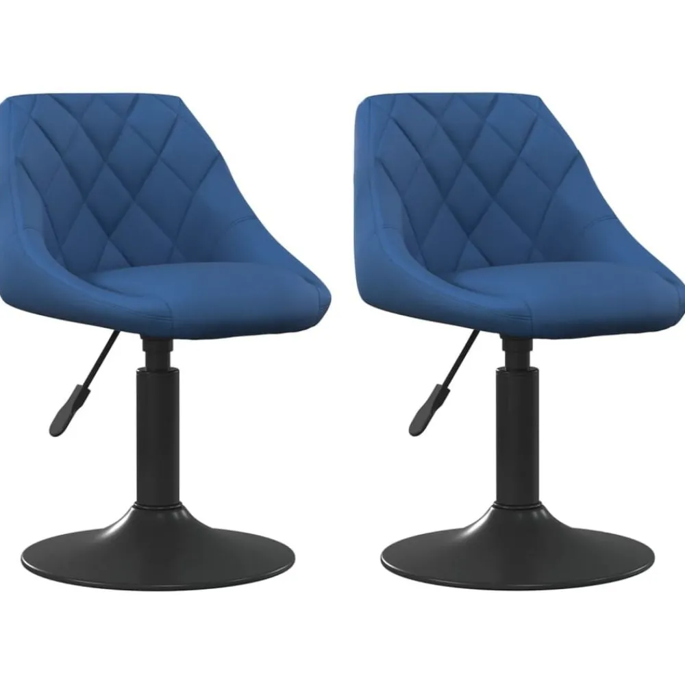 Eetkamerstoelen draaibaar 2 st fluweel>vidaXL Outlet