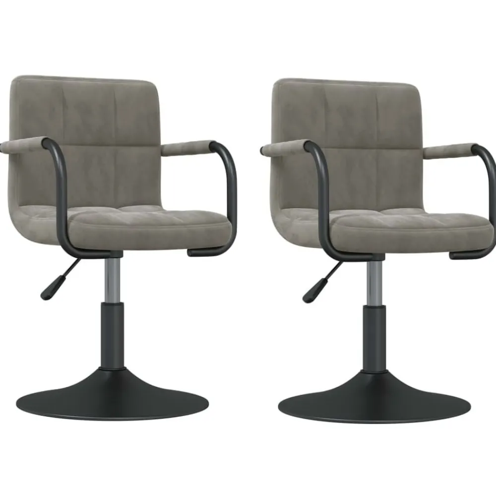 Eetkamerstoelen draaibaar 2 st fluweel>vidaXL Clearance