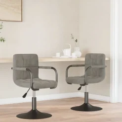 Eetkamerstoelen draaibaar 2 st fluweel>vidaXL Clearance