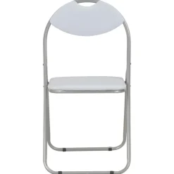 Eetkamerstoelen inklapbaar 4 st kunstleer wit><noscript><img width=