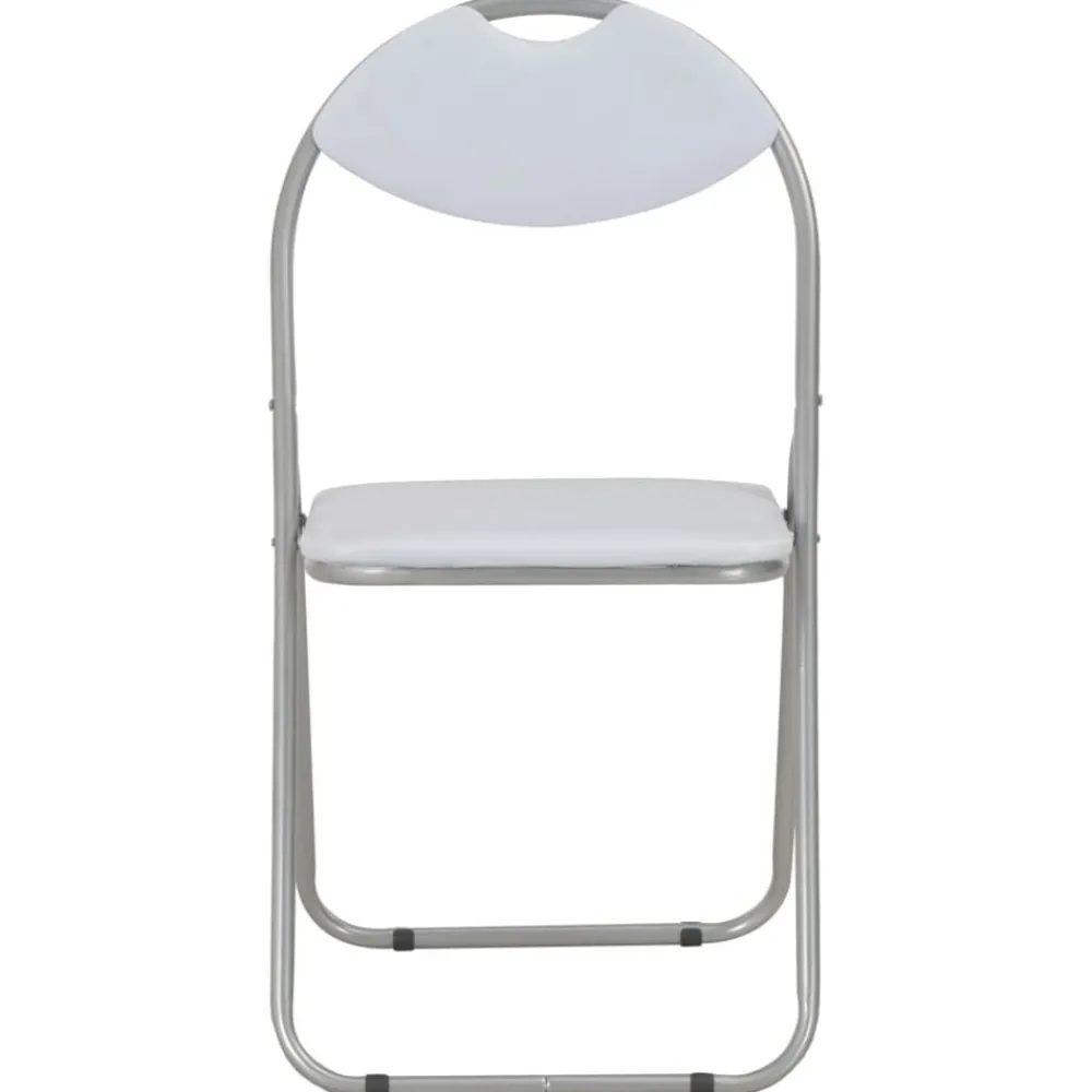 Eetkamerstoelen inklapbaar 4 st kunstleer wit>vidaXL Clearance