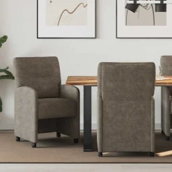 Eetkamerstoelen met Wieltjes 2 pcs 57 x 67 x 95 cm>vidaXL Best