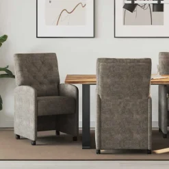 Eetkamerstoelen met Wieltjes 2 pcs 58 x 67 x 97 cm>vidaXL Discount