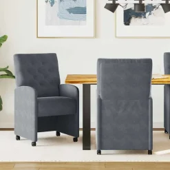 Eetkamerstoelen met Wieltjes 2 pcs 58 x 67 x 97 cm>vidaXL Online